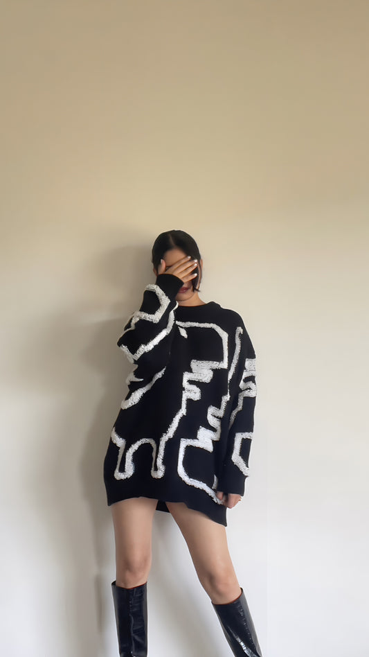 Oversized O-Neck Sweater