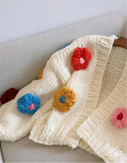 Big Flower Cardigan