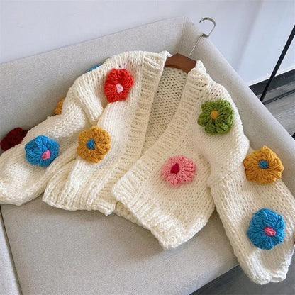 Big Flower Cardigan